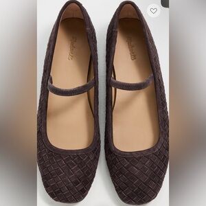 Madewell Sample Greta Elastic Mary Jane Flats